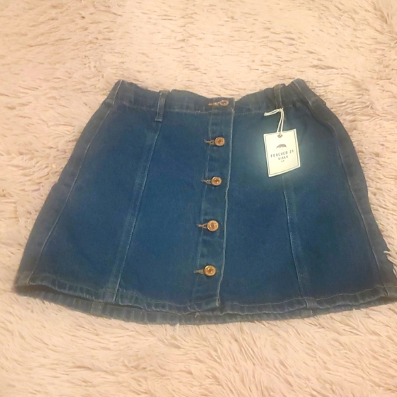 Forever 21 Other - NWT Forever 21 Girls button up jean skirt